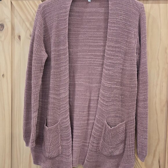 Madewell Sweaters - Madewell Linen/Cotton mauve pink cardigan size Small